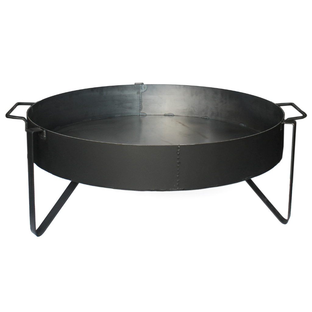 Barbacoa. Parrilla Semicircular + Asador Libro. Fogonero Sambo 1 metro. Paellero de Jardin. Diseño Moderno