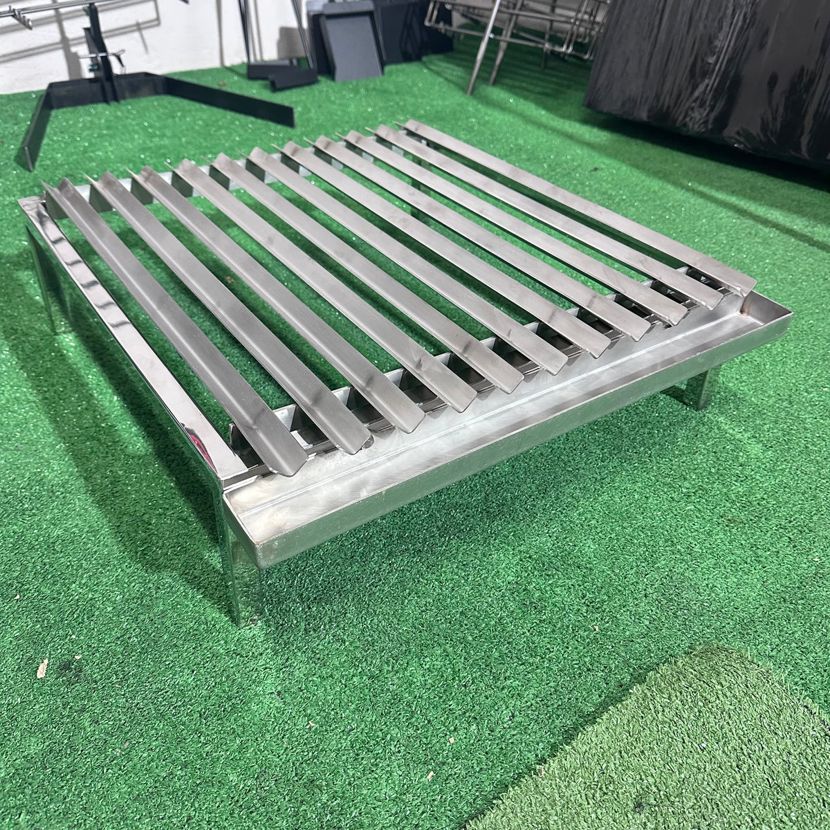 Parrilla Argentina Acero Inoxidable con grasera Modular Varilla V