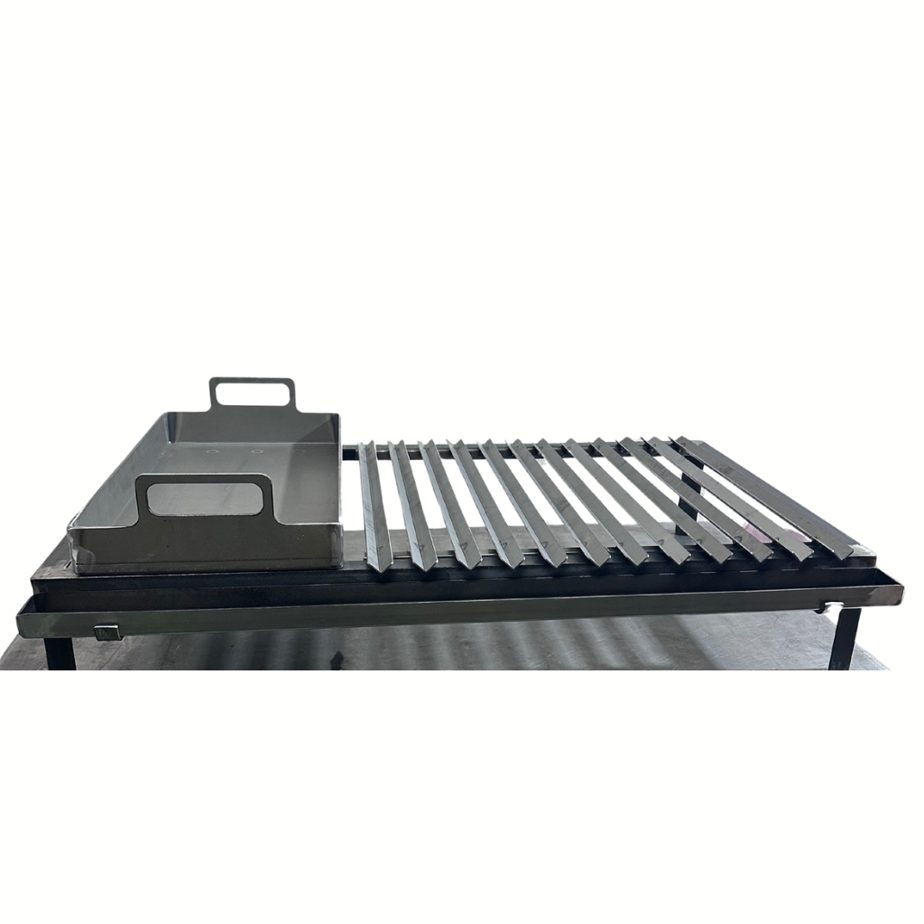 Parrilla Argentina Acero Inoxidable con grasera Modular Varilla V