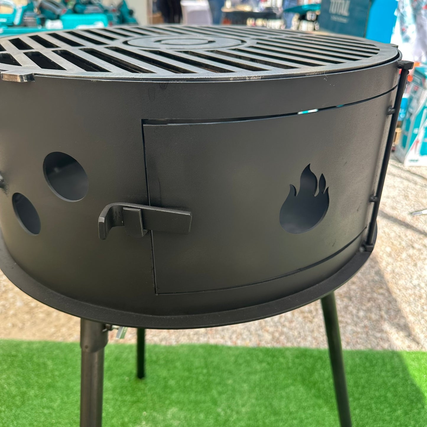 Barbacoa Fogonero Francis 460 Parrilla leña y carbon Portatil Desmontable Paellero Brasero Artesanal Diseño Argentino Nic Store Bbq