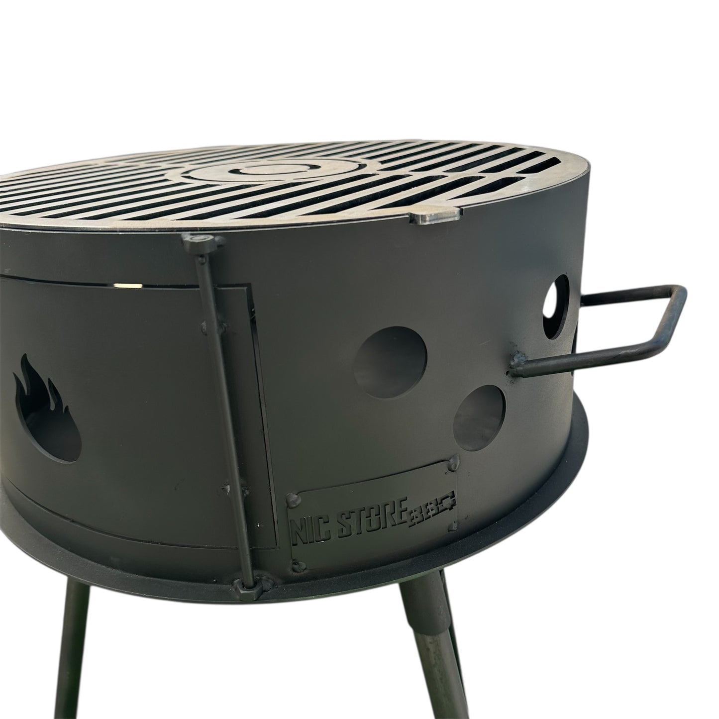 Barbacoa Fogonero Francis 460 Parrilla leña y carbon Portatil Desmontable Paellero Brasero Artesanal Diseño Argentino Nic Store Bbq