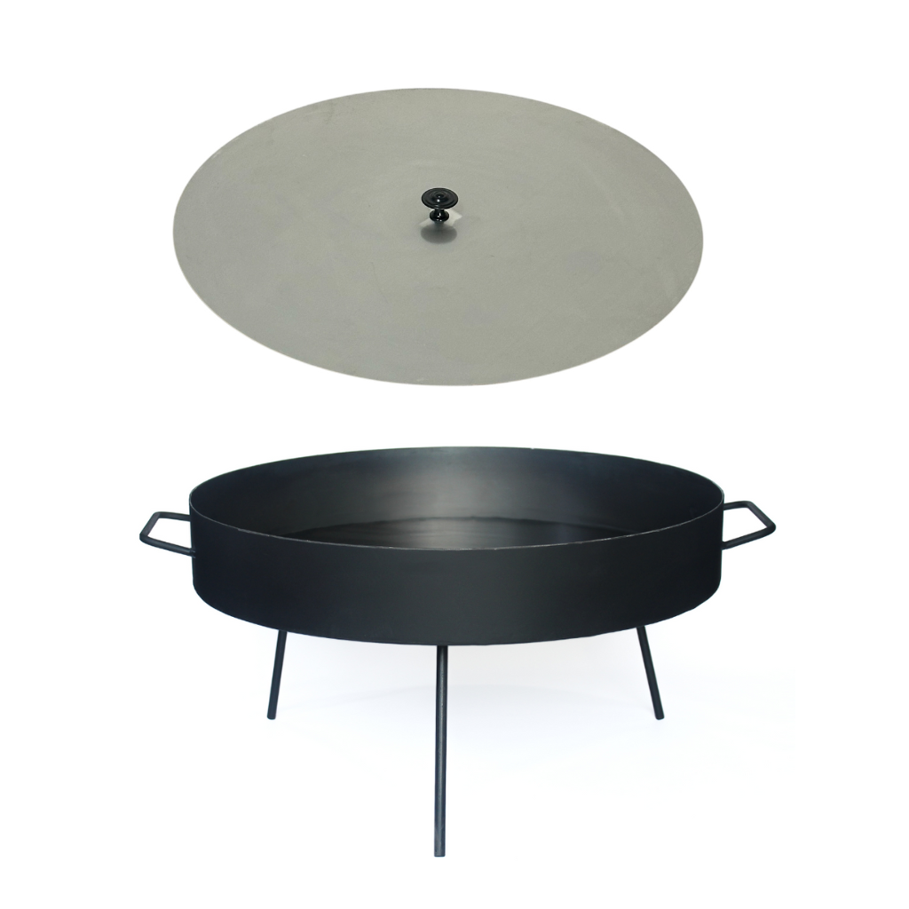 Paellera de Acero al Carbono / Disco de Arado / Con Patas Desmontables