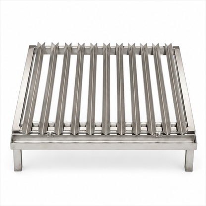 Parrilla Argentina Acero Inoxidable con grasera Modular Varilla V