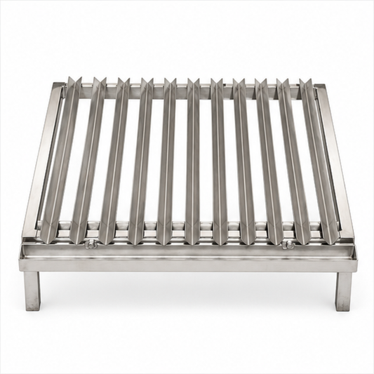 Parrilla Argentina Acero Inoxidable con grasera Modular Varilla V