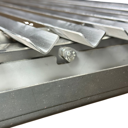Parrilla Argentina Acero Inoxidable con grasera Modular Varilla V