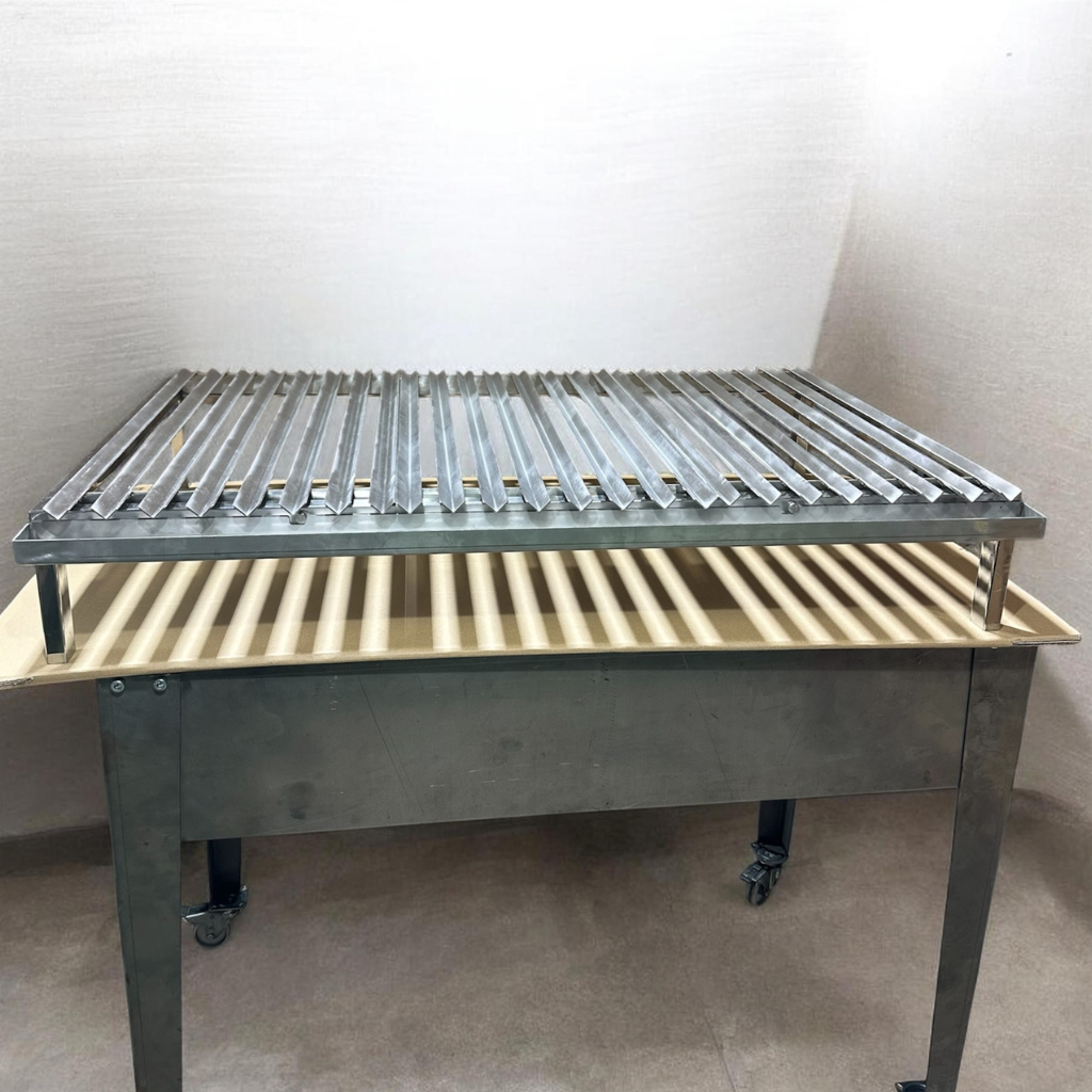 Parrilla Argentina Acero Inoxidable con grasera Modular Varilla V