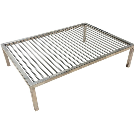 Parrilla Premium Argentina de Acero Inoxidable 304 Varilla Flotante de 8 mm de espesor