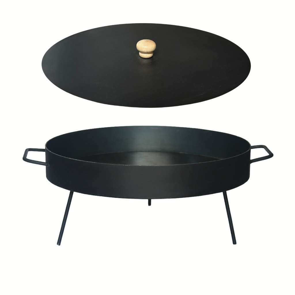 Disco de Arado Con Patas Desmontables / Paellera de Acero al Carbono (Varios Tamaños)