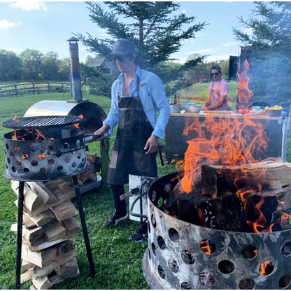 Barbacoa Fogonero Francis 460 Parrilla leña y carbon Portatil Desmontable Paellero Brasero Artesanal Diseño Argentino Nic Store Bbq