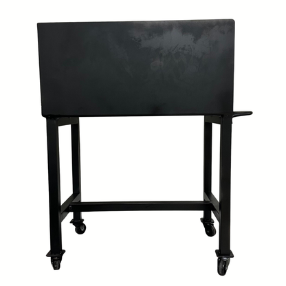 Brasero / Leñero Individual de pie con ruedas