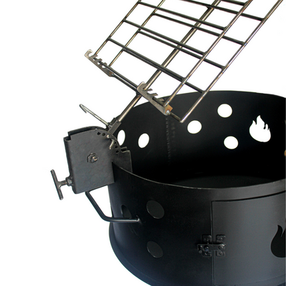 Barbacoa Fogonero Francis 460 Parrilla leña y carbon Portatil Desmontable Paellero Brasero Artesanal Diseño Argentino Nic Store Bbq