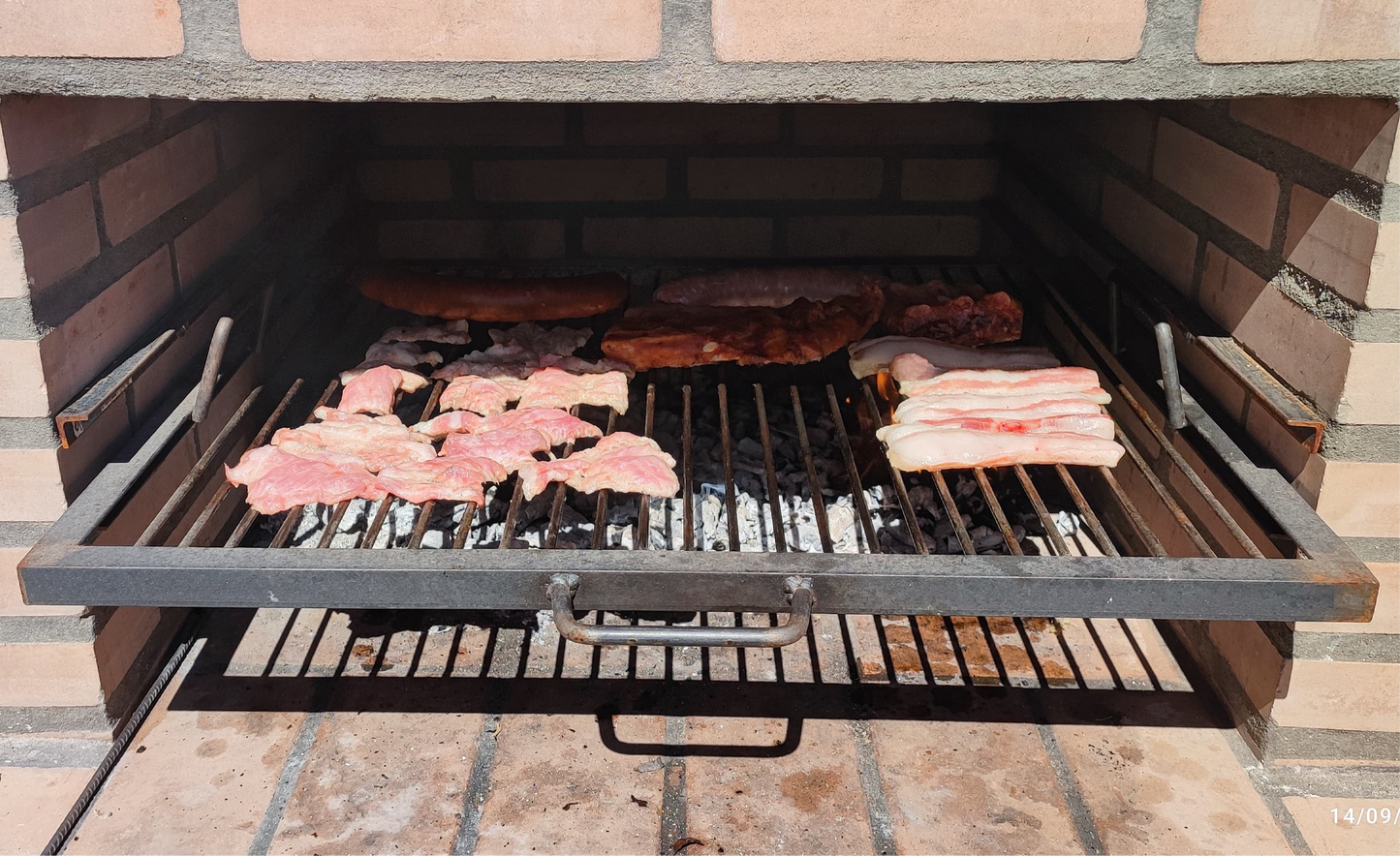 Parrilla Argentina para Barbacoa de Obra Varilla de 8 mm de espesor Super resistente