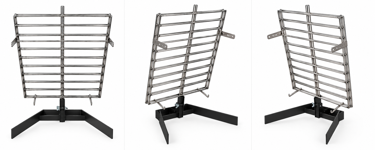 Asador Libro Premium Estaca de Acero Inoxidable