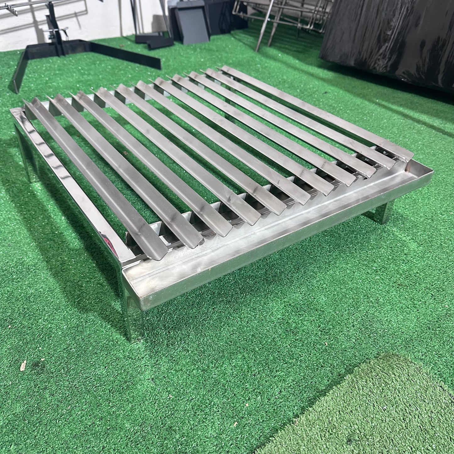 Parrilla Argentina Acero Inoxidable con grasera Modular Varilla V