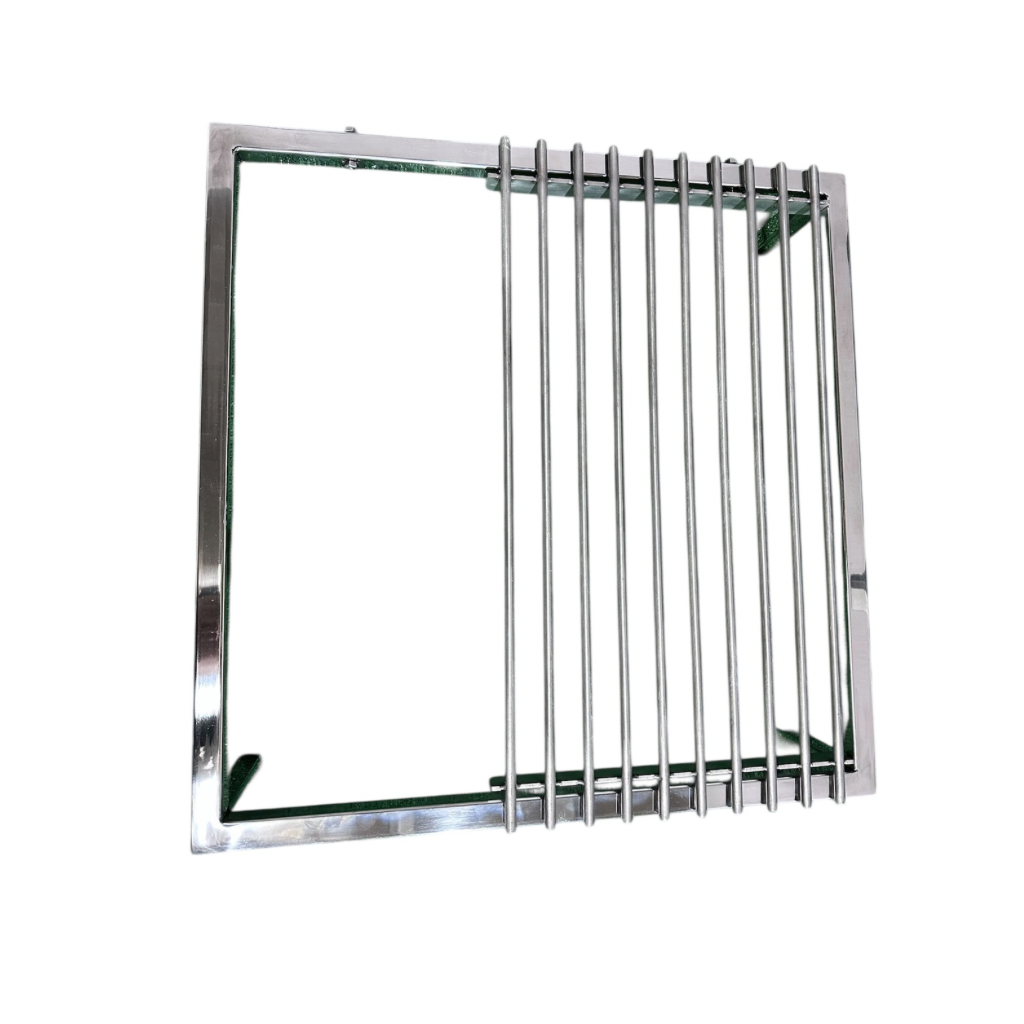 Parrilla Argentina Acero Inoxidable Modular Varilla Redonda