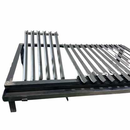 Parrilla Argentina para Barbacoa Acero al Carbono con grasera Modular Varilla V