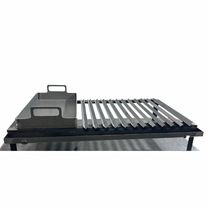 Parrilla Argentina Acero Inoxidable con grasera Modular Varilla V