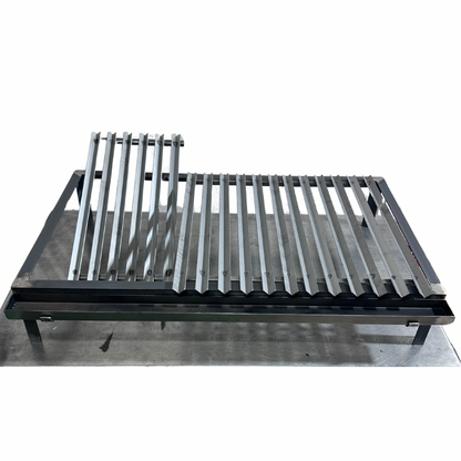 Parrilla Argentina para Barbacoa Acero al Carbono con grasera Modular Varilla V