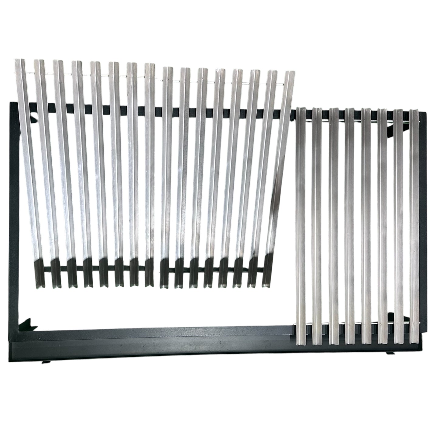 Parrilla Argentina Acero Inoxidable con grasera Modular Varilla V