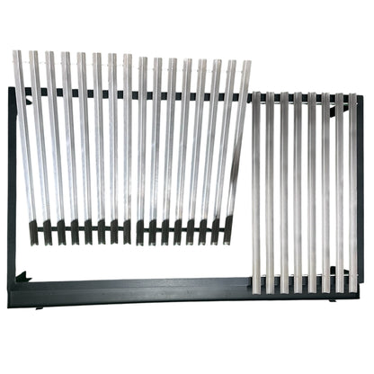 Parrilla Argentina Acero Inoxidable con grasera Modular Varilla V