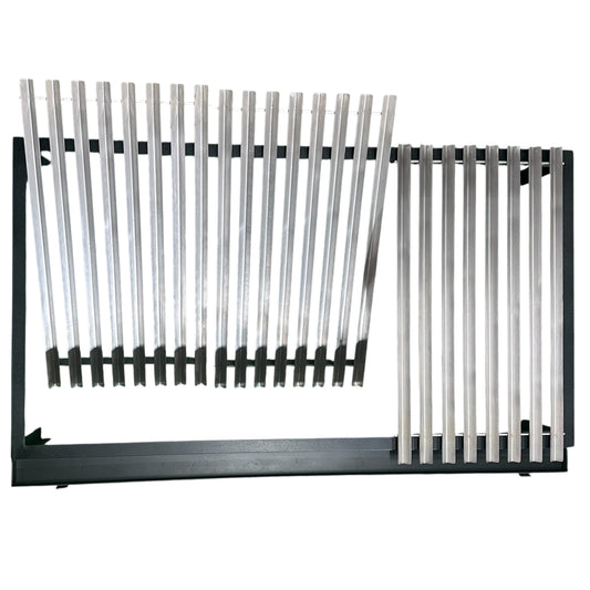 Parrilla Argentina Acero Inoxidable con grasera Modular Varilla V