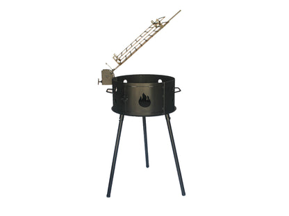 Barbacoa Fogonero Francis 460 Parrilla leña y carbon Portatil Desmontable Paellero Brasero Artesanal Diseño Argentino Nic Store Bbq