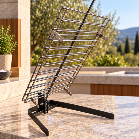 Asador Libro Premium Estaca de Acero Inoxidable
