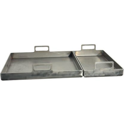 Plancha Bifera de Acero al Carbono Chapa 4mm de Espesor Planchetta con manijas para cocina parrilla barbacoa ideal para restaurantes bares hamburgueserías Hacemos a medida