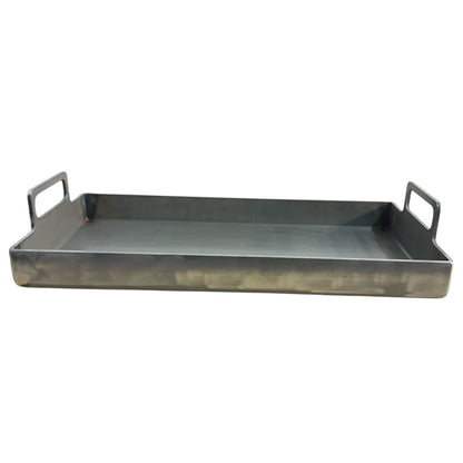 Plancha Bifera de Acero al Carbono Chapa 4mm de Espesor Planchetta con manijas para cocina parrilla barbacoa ideal para restaurantes bares hamburgueserías Hacemos a medida