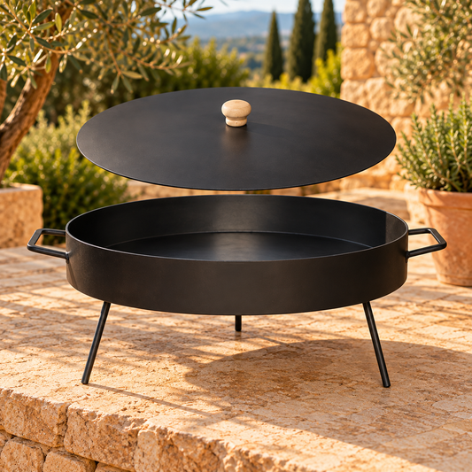 Disco de Arado Con Patas Desmontables / Paellera de Acero al Carbono