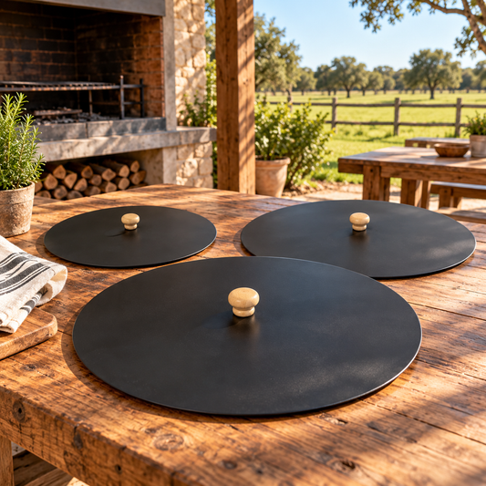Tapa de Acero Inoxidable para Discos Paelleras Ollas Cacerolas Sartenes