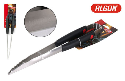 Kit de Cepillo de Limpieza para Barbacoas + Pinza para servir Negra