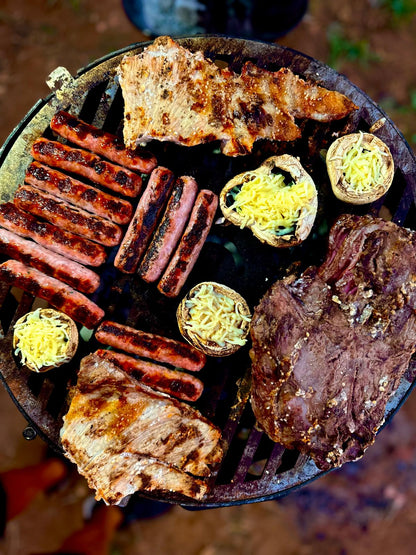 Barbacoa Fogonero Francis 460 Parrilla leña y carbon Portatil Desmontable Paellero Brasero Artesanal Diseño Argentino Nic Store Bbq