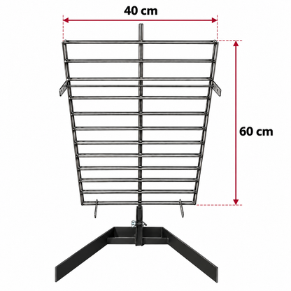Asador Libro Premium Estaca de Acero Inoxidable