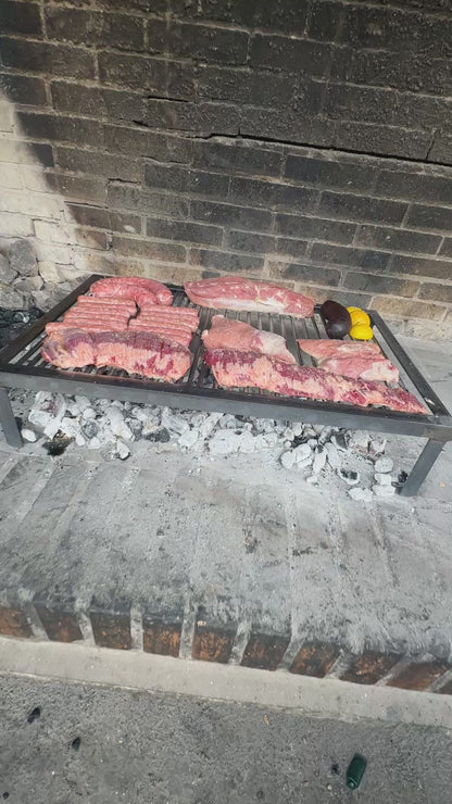Parrilla Argentina para barbacoa de Acero al Carbono Varilla de 8 mm de espesor
